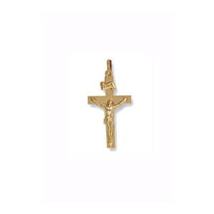 9ct Gold Cross with an image of Christ on it