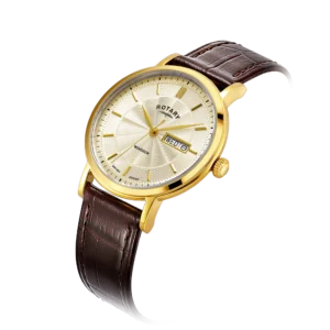 Rotary Windsor Gents Leather Strap Watch