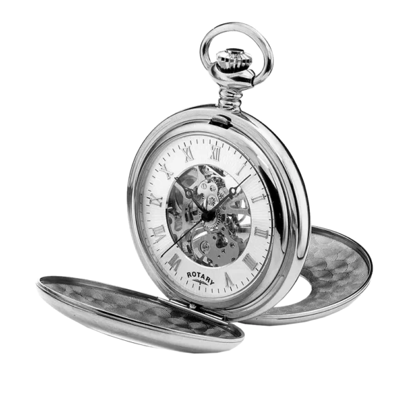 White Dial Skeleton Pocket Watch MP0071201