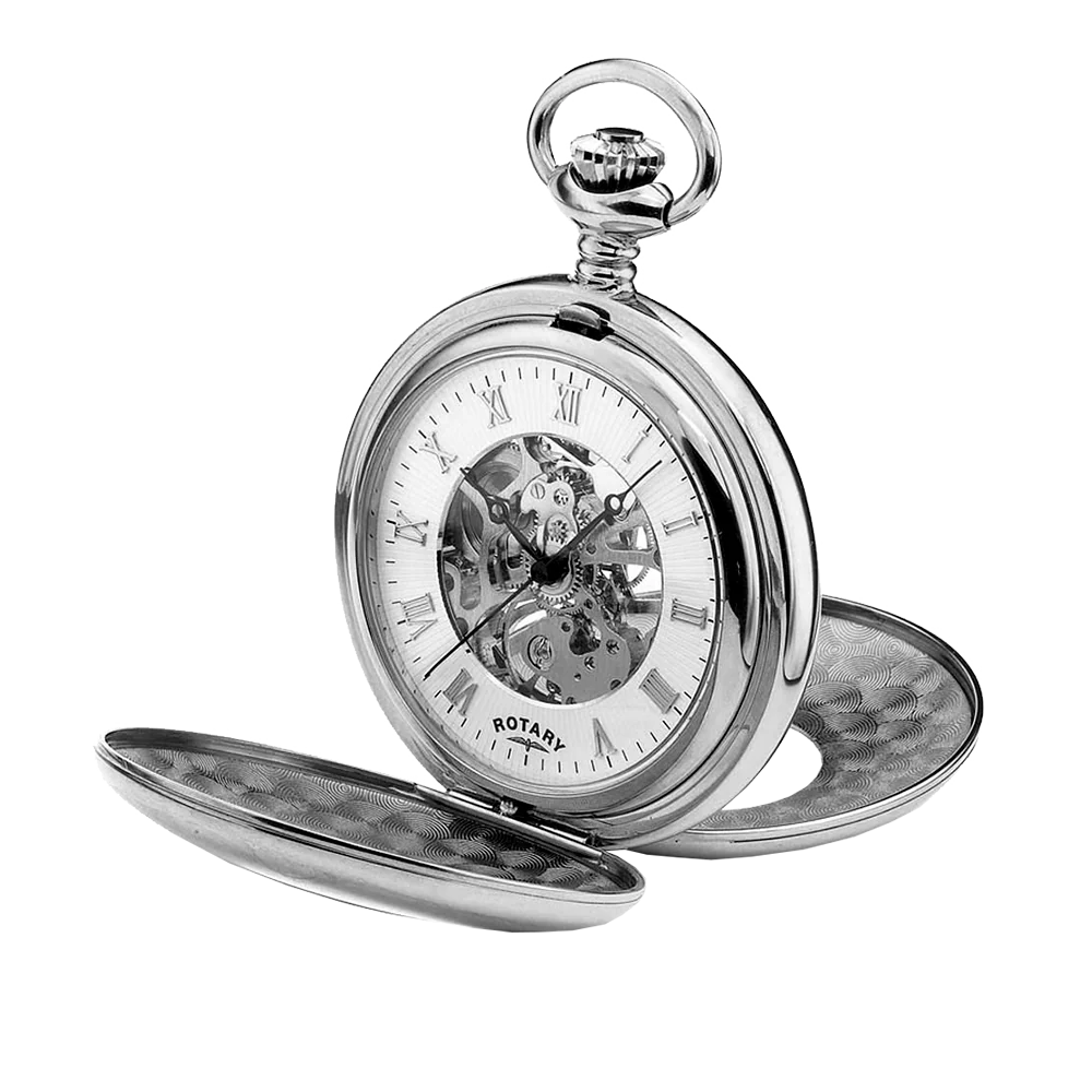 White Dial Skeleton Pocket Watch MP0071201