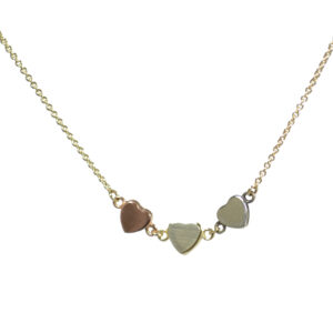 Multicolour Heart Pendant Chain