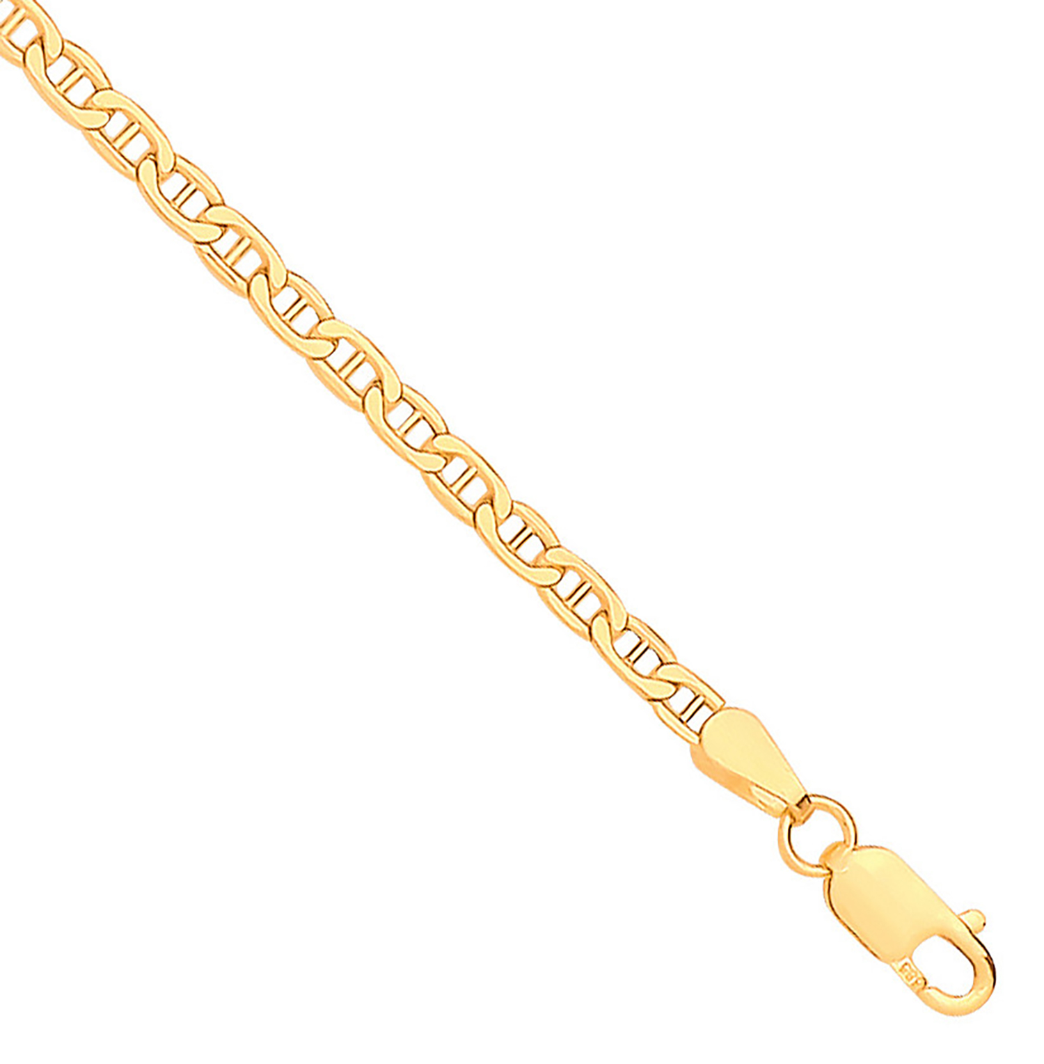 14ct Gold Hollow Flat Anchor 2.4mm Chain CN0678-20