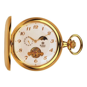 Royal London Gold PVD Mechanical Pocket Watch