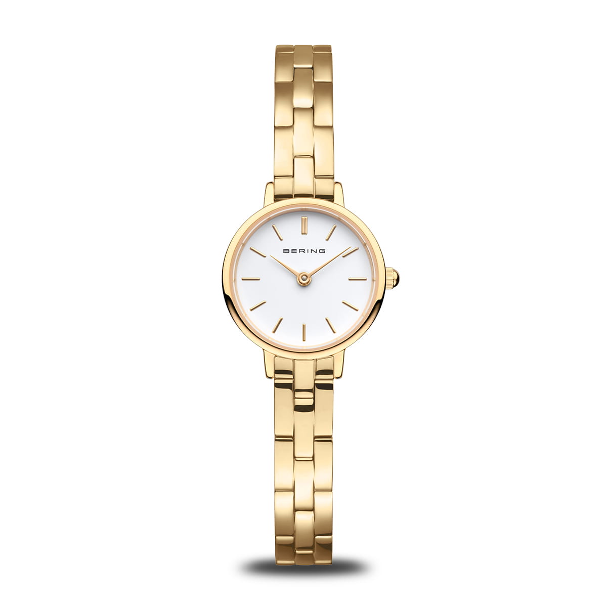 Bering white Dial Ladies Watch with polished Gold Ladies Watch 11022-734