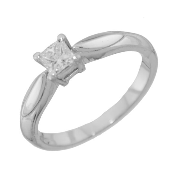 Princess Cut Natural Diamond Ring - Image 6