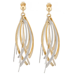 Yellow and White Fancy Drop Earring