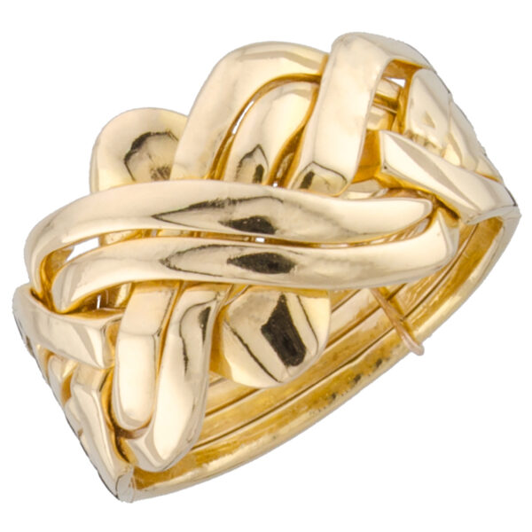 9ct Gold 6 Band Puzzle Ring