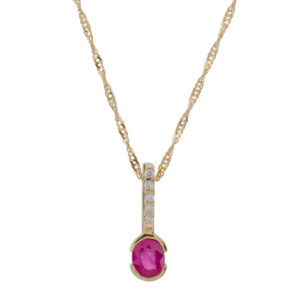 Ruby and Diamond Necklace